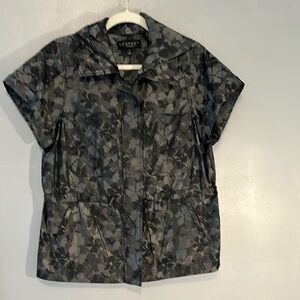 Laundry by Shelli Segal Short-Sleeve Camouflage Jacket